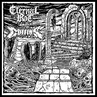 ETERNAL ROT / COFFINS - Split LP