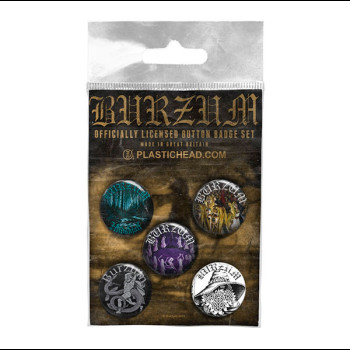BURZUM - 5 x Button Badge Set (3)