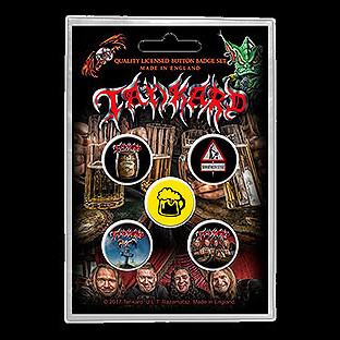 TANKARD - 5 x Button Badge Set