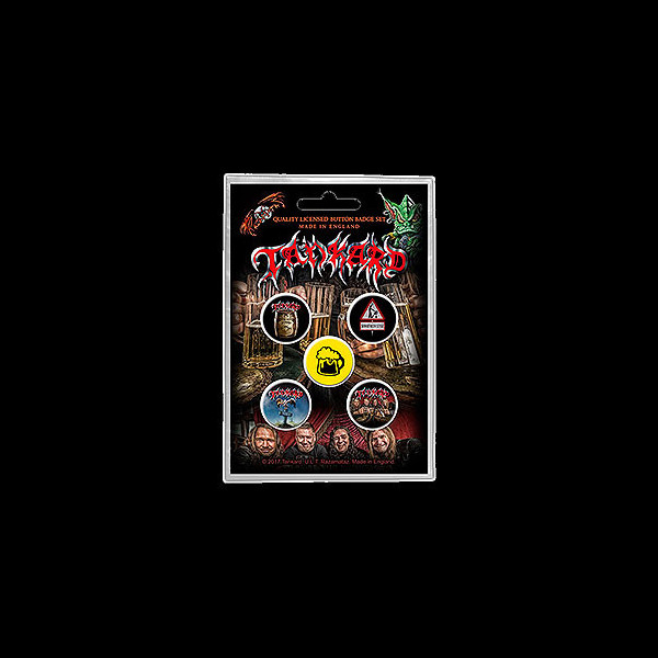 TANKARD - 5 x Button Badge Set