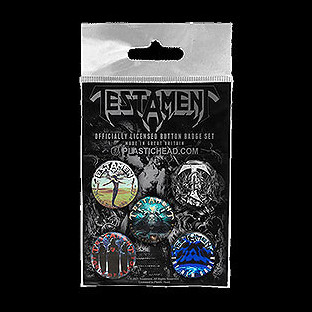 TESTAMENT - 5 x Button Badge Set