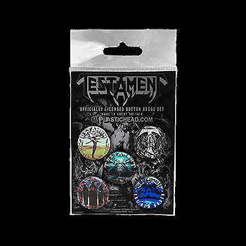 TESTAMENT - 5 x Button Badge Set