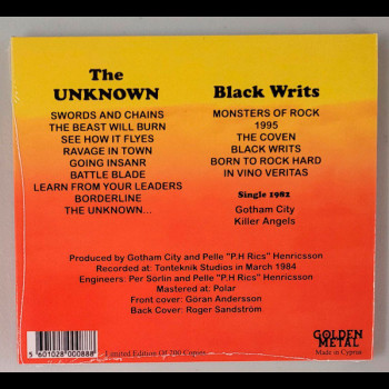 GOTHAM CITY - The Unknown + Black Writs