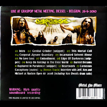 CARCASS - Reassembled To Propagate - Graspop Metal Meeting 2010