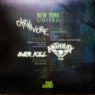 OVER KILL / CARNIVORE / ANTHRAX - New York United