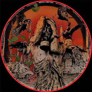 HELLBASTARD / HERIDA PROFUNDA - Split Picture LP