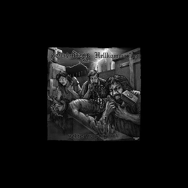 SODOMIZER / HELLKOMMANDER - Making the Devil Work - Split CD