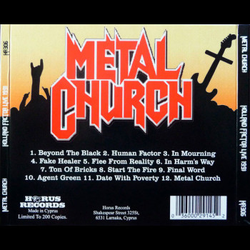 METAL CHURCH - Holland Factor Live 1991