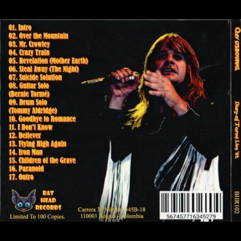 OZZY OSBOURNE - Diary of Tormé Live '82